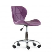 Кресло Barneo N-142 хром, экокожа фиолетовая